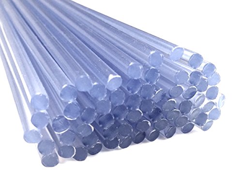Alambre de soldadura de plástico PVC-U duro 4mm Redondo Transparente 25 barra