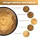AS TEMAN HANDPAN Drum D minor 9 notes 22 inches, 432Hz, with gold finish, carrying bag, stand, cleaning cloth, drumstick.