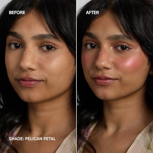 Image of Dream Beauty Nebula Cream Blush - Pelican Petal | Dusky Pink 3-in-1 Tint for Cheeks, Lips & Eyes | Dewy Finish | Hand Blendable, Lightweight & Buildable | 7.5g