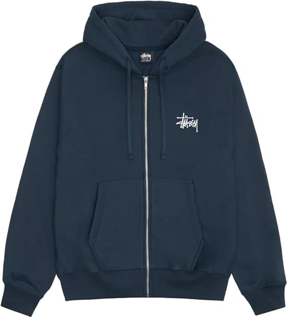 [ステューシー] ジップアップ スウエットパーカー ベーシックロゴプリント BASIC ZIP HOODIE 1974870 (JP