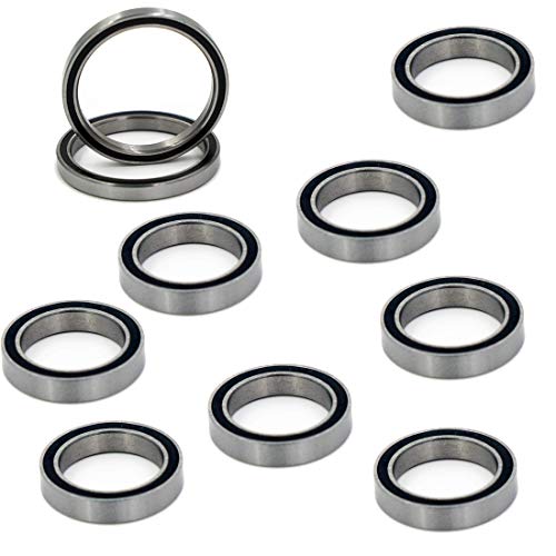 (10 Pack) 6700-2RS Sealed Bearing - Trucks/RC Cars Replacement Bearings - 10x15x4 - Chrome Steel - Lubricated