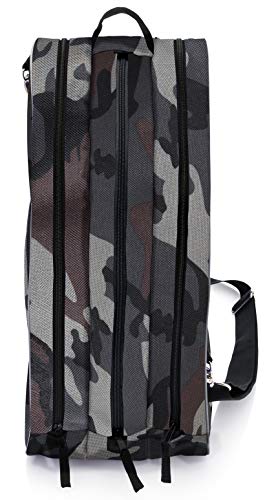 Athletico Ice & Inline Skate Bag Bag to Carry Ice Skates, Roller Skates, Inline Skates for Both Kids and Adults (Gray Camo)