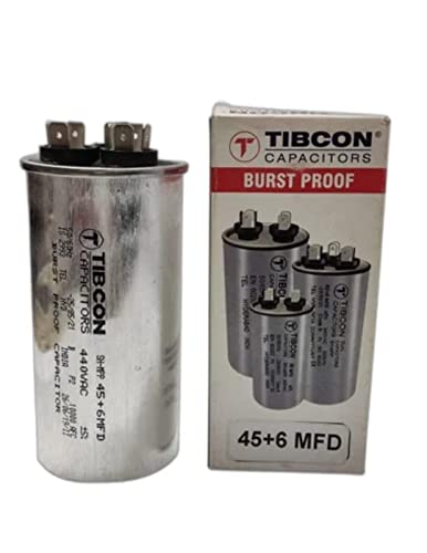 Image of M&M HARIS Mickko 45+6 MFD 440V Tibcon Capacitor for Air Conditioner (Split & Window Air Conditioners) 1 Ton & 1.5 Ton & 2 Ton Air Conditioner