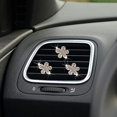 Miniatura 4 de Ambientadores de coche para mujer, accesorios brillantes, decoración de salida de aire para mujeres, aromaterapia, clip de ventilación de aire,
