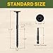 LIONMAX Structural Wood Lag Screws #14 x 3-1/2 Inch, 100-PCS, Heavy Duty Exterior Construction Screw, Rust Resistant Coated for Deck/Timber/Landscape, Flat Head Star Drive, T30 Bit Included, Black