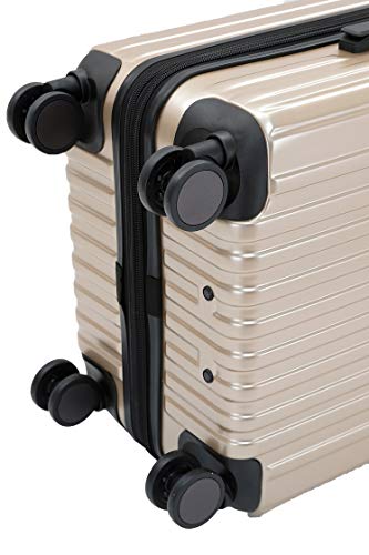 Münicase M816 TSA-slot, koffer, reiskoffer, trolley, kofferset, harde schaal, boardcase, champagne, Großer Koffer - Image 8