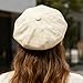 Sdfvsdg Newsboy Cabbie Baker Boy Hat Beret Cap for Women Pageboy Hats Flat Visor Cap Sailor Hat Adjustable Beige