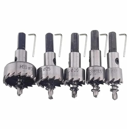 Set de brocas Hole Saw para metal y madera HSS miniatura 2