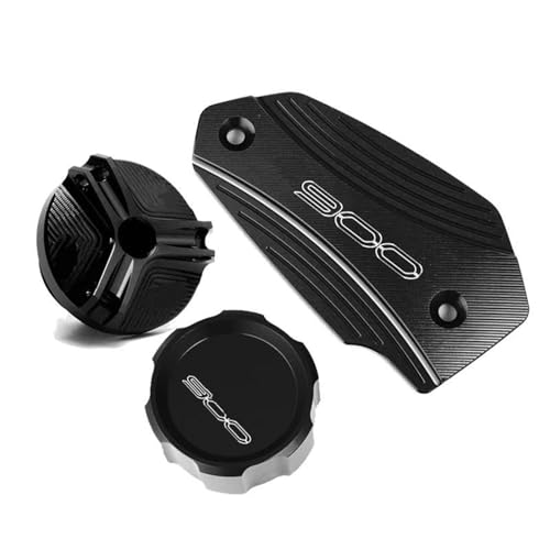 Tapas de líquido de frenos para Kawasaki Z900 2017-2022 y tapa de aceite negra