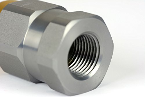 Image of TEMCo 1 /2 inch Female NPT Thread 1 /2 inch Body Male Hydraulic Coupler ISO 16028 Flat Face Quick Connect - HF0001