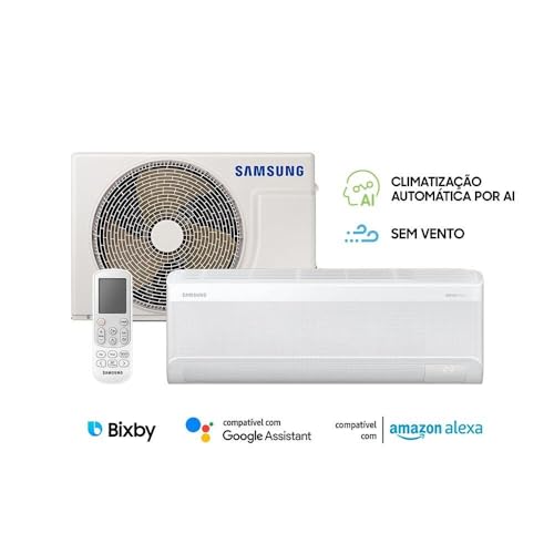 Ar Condicionado Split Hi Wall Inverter Samsung WindFree Connect AI 18.000 Btus Quente e Frio 220V