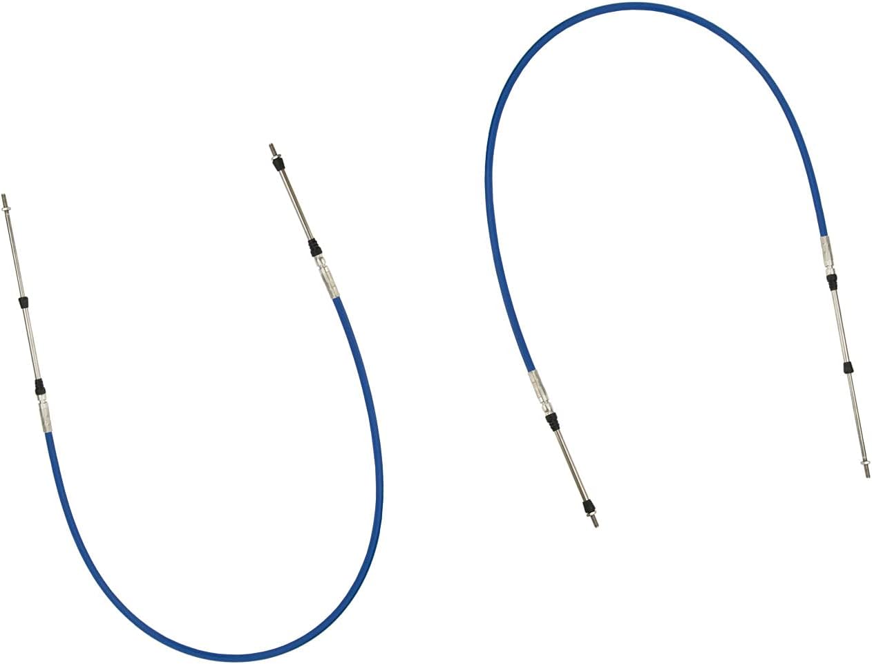 Marine 33C Throttle Shift Remote Control Box Cable For Yamaha Outboard Engine Boat Motor Steering System Blue (6FT, 2 PCs) 6FT 2 PCs