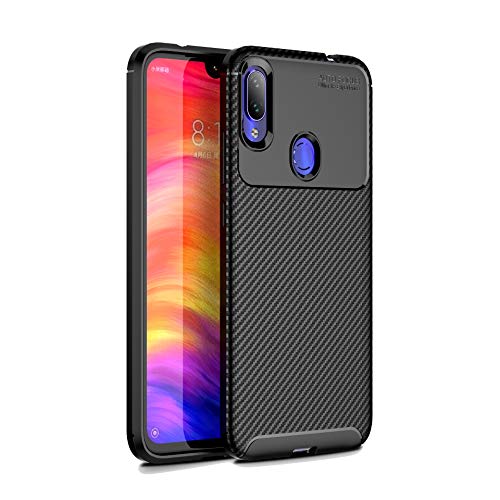 Pulen for Xiaomi Redmi Note 7 Case,Redmi Note 7 Pro Case,Soft TPU Protective Cover Anti-Slip Scratch Proof Shock-Absorption Ultra Light Shell Silicone Case for Redmi Note 7/Note 7 Pro 6.3'' (Black)