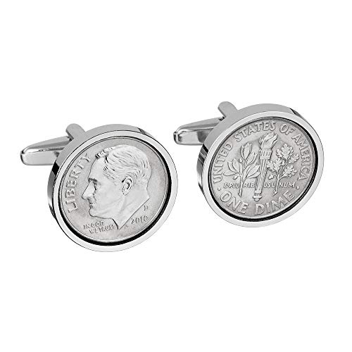 Worldcoincufflinks -10th Wedding Anniversary - Tin Anniversary - Genuine 2010 Mint Coin Cufflinks
