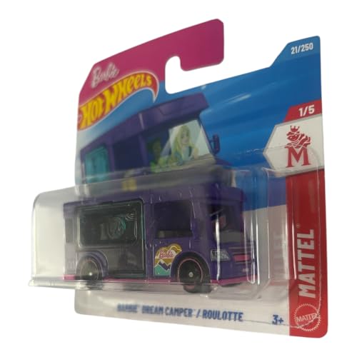 Hot Wheels Barbie Dream Camper Morado 1:64 Escala miniatura 2