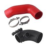 Manguera De Admisión De Plástico Codo De Entrada De Turbo Para Golf Para MK7 Para GTI Para R 2015+ Para V8 Para MK3 Para A3 Para S3 Para TT aire Manguito Intercooler(Red)
