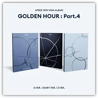 [ 公式フォトカード付き ] ATEEZ - 13th MINI ALBUM [ GOLDEN HOUR : Part.4 ] 韓国盤 *バージョンランダム (HelloLive)