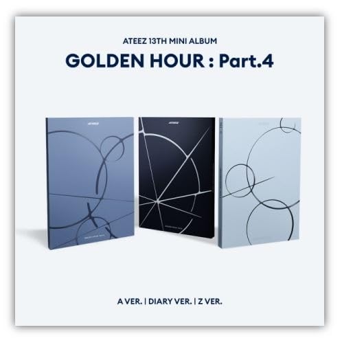 [ 公式フォトカード付き ] ATEEZ - 13th MINI ALBUM [ GOLDEN HOUR : Part.4 ] 韓国盤 *バージョンランダム (HelloLive)