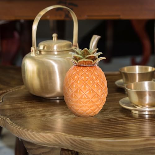 Pot à thé en céramique artisanale Mikinona design ananas premium - 4