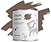 Hemway Matt Shabby Chic Chalk vernice 1L Mocha Brown Adatto per interni Mobili, Armadi, scaffali, tavoli e sedie, secchezza rapido Chalky finitura liscia touch