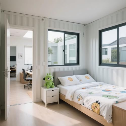 Energy-Efficient Container House Tiny Home, Tiny House with Two Bedrooms and Bath, Designed for Tiny Houses to Live in for Adults, Prefab Tiny Homes for Sale Featuring Kitchen - Image 6