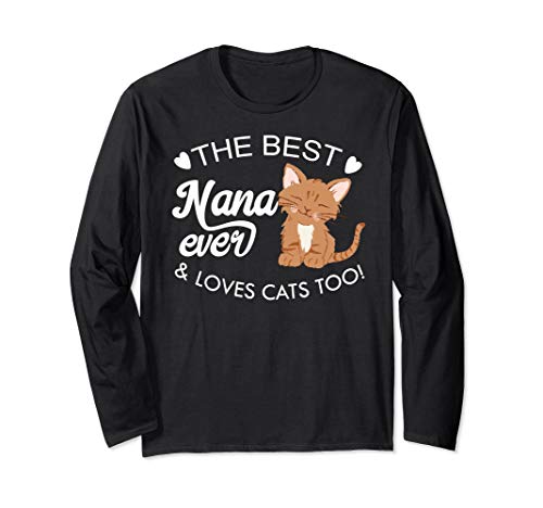 Beste Nana aller Zeiten, Katzenliebhaber Langarmshirt Cover