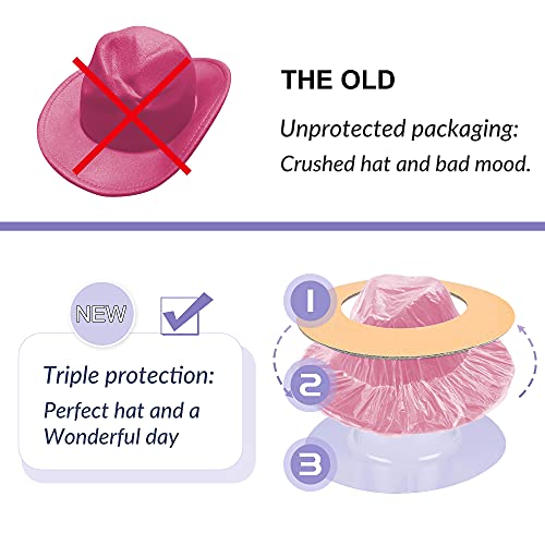 Image of KUJUHA Women Men Wide Brim Fedora Hat