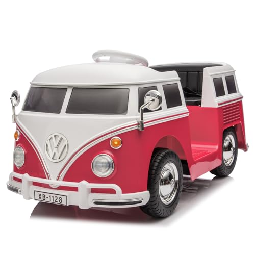 6V Licensed Volkswagen Electric Ride-on Car for Toddlers with 4.5AH Long-Lasting Power Battery, Ride on Bus with Led Light, Horn and Music, Battery Powered Ride on Toy for Kids - Gift for Sweets