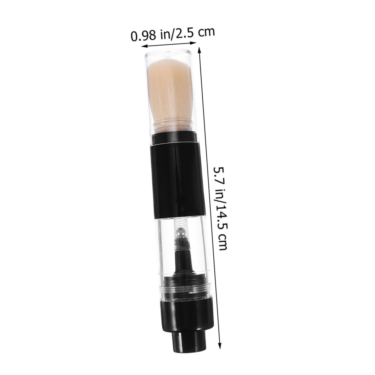 SKISUNO Refillable Portable Powder Brush for Loose Powder Pressed Blush and Highlighter Travel Makeup Brush Compact and Lightweight Design - Image 4