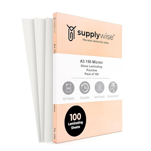 Feuilles de plastification A3 durables 150 microns pour une finition brillante haut de gamme