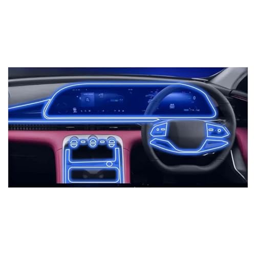 Film protection OMODA 9 RHD écran navigation voiture TPU transparent console centrale
