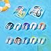 Cuworlis Swimming Nose Clip, 10 Pack Multi-Color Silicone Nose Clips for Kids (Age 7+) and Adults, Swimming and Diving Water Sports Nose Plugs, with Storage Box Swimming Nose Clips