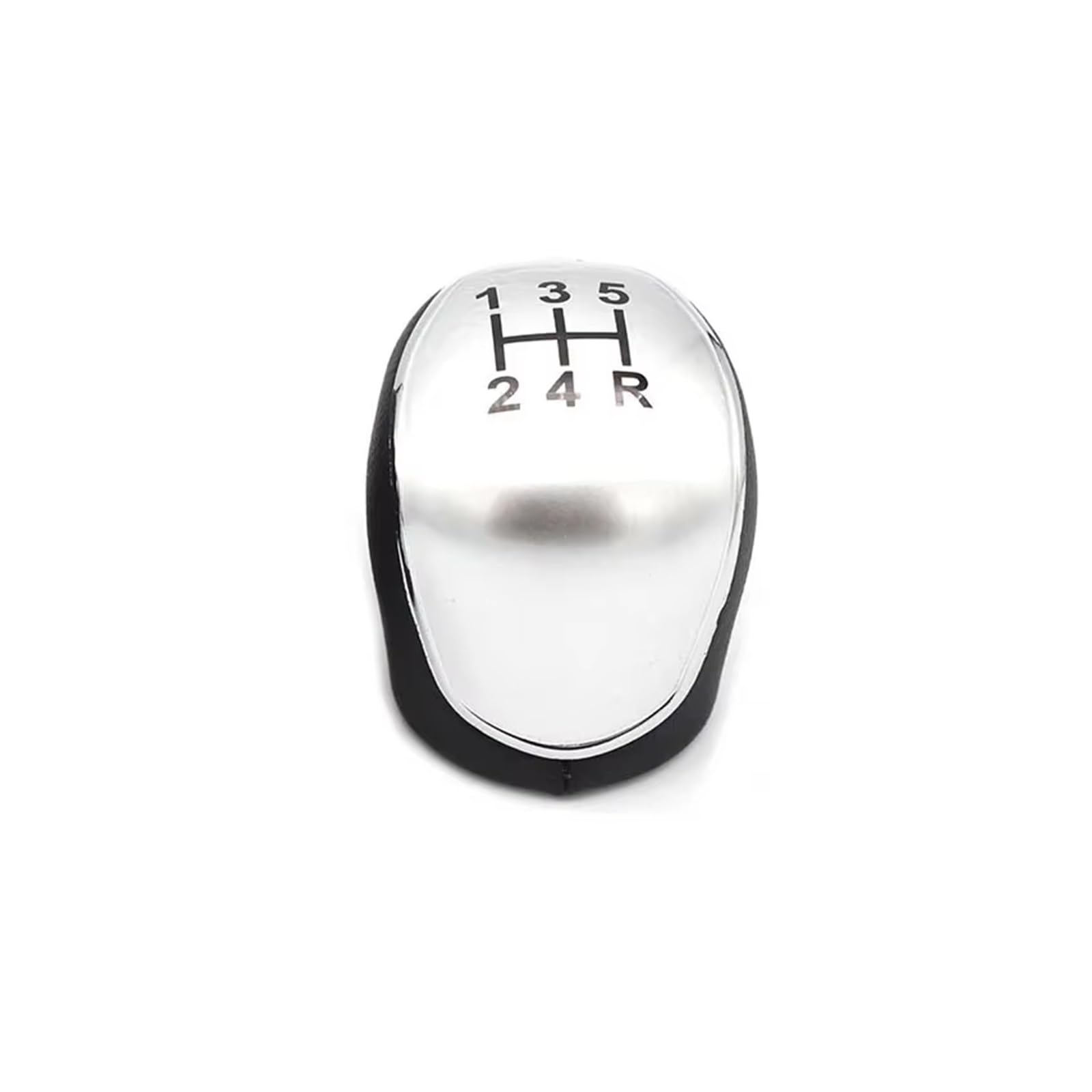 Srvsqtptvk 5-Speed Silver Car Shift Knob Manual 5/6 Speed Gear Shift Knob 12Mm Pu For C-Max For Focus Mk2 Mk3 For Kuga For Galaxy For Mondeo S-Max Transit 1798600(5-Speed Silver)