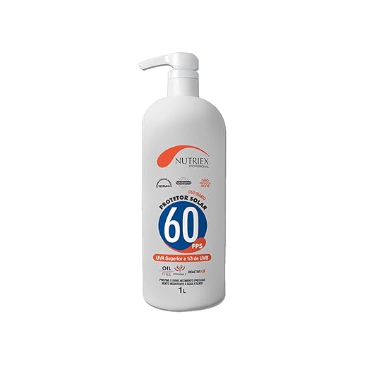 Protetor Solar Profissional FPS 60 1/3 UVA 1 Litro-NUTRIEX-61028