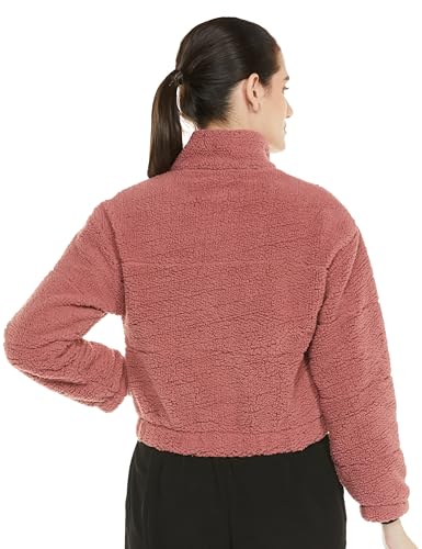 Image of Qube By Fort Collins Women's Women's Crop Fur Jacket - Trendy Winter Wear for a Chic Look