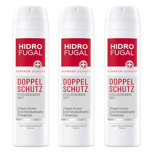 3x Hidrofugal Doppelschutz Anti-Transpirant Schutz gegen Schwitzen je 150ml