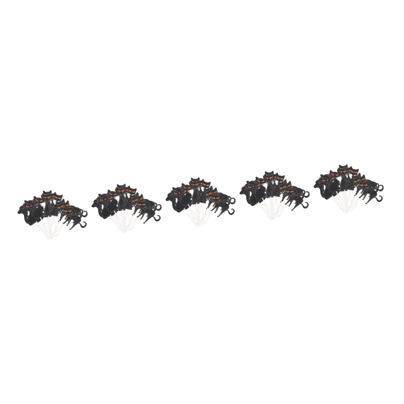 Inserts pour cartes de gâteau et décorations pour gâteaux d'Halloween | Topper cupcake 75 pièces