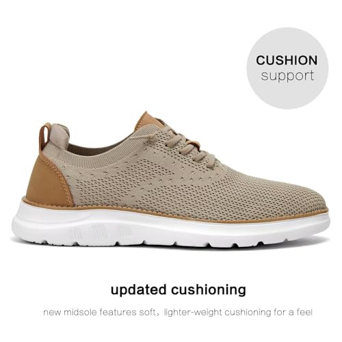 Image of Men's Mesh Sneakers Oxfords Lace-Up Lightweight Casual Walking Shoes Driving Shoes