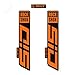 STAR SAM Adesivi Compatibili con forcella bici Rock Shox Sid Select 2020 Arancione 1 CMT