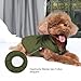 JoyDaog Fleece Hundejacke für Winter kaltes Wetter, Extra Weicher Hundemantel für Kleine Hunde, Winddichte Welpen Weste, Grün XS