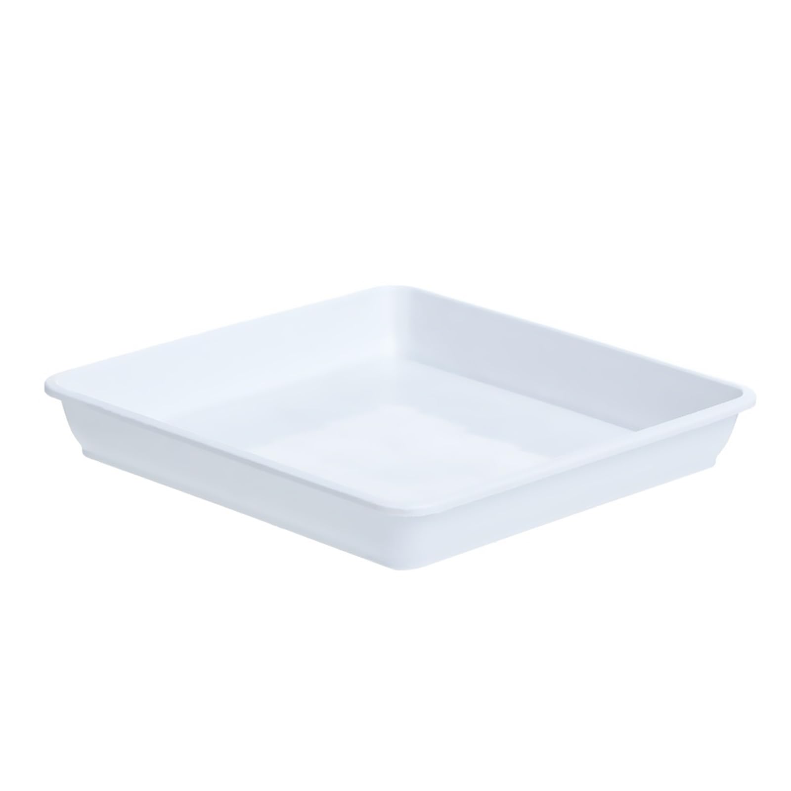 DSFIHJO Plant Tray 1Pcs Plastic Square Flower Pot Indoor Outdoor Drip Trays Tray Saucers Plant Saucer(White-30x30cm)