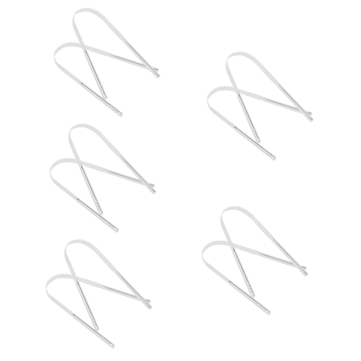 Healvian 10 Pezzi raschietto per lingua portatile tongue scraper pulisci lingua per bambini strumenti professionali forniture per l'igiene orale raschietti lingua a forma di U maggiore