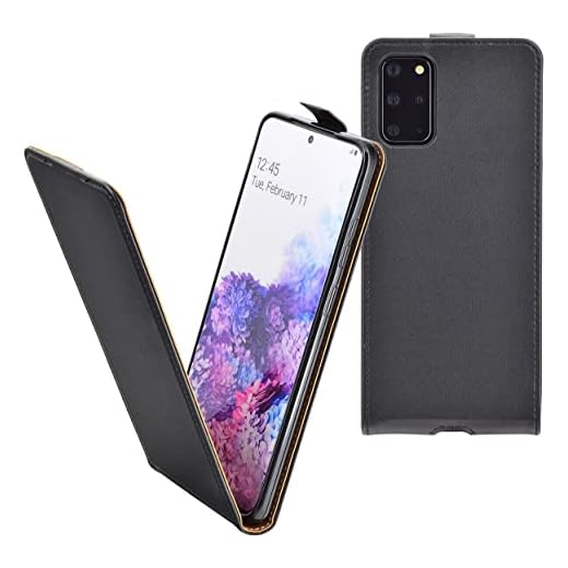 Suncase Flip Cover kompatibel mit Microsoft Lumia 540 Case Flipstyle Schutzhülle Hülle Tasche vertikal klappbare Handyhülle (Ultra-Slim) in Schwarz