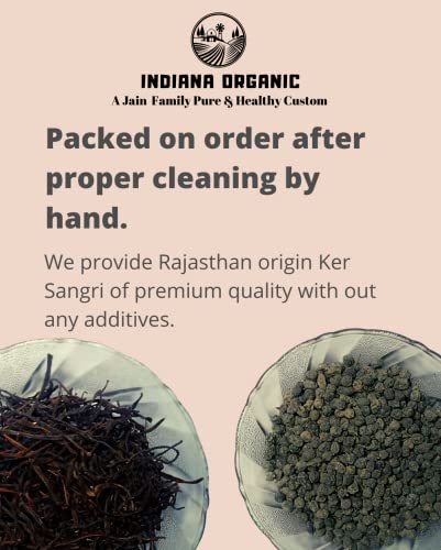Indiana Organic Ker sangri Dry Vegetable, Rajasthan Authentic - 200 Gram Each Combo