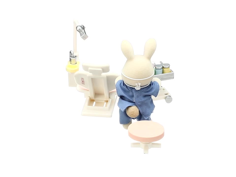 Sylvanian Families Dentist Kit H-14 – Forest Doctor Play Set For Kids, Miniature Doll Accessories By Epoch