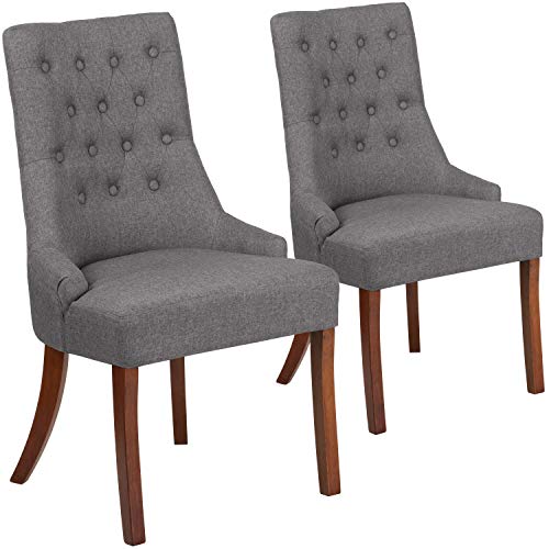 Image of Flash Furniture Hercules Fabric Chair, Gray, 2-Pack