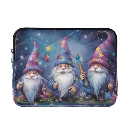 Funda para portátil de 13-14 pulgadas con diseño de gnomos miniatura 1