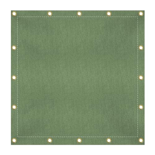 Covers & All Canvas Tarp Waterproof 16 Oz, 550 GSM 28 Mil Thick Heavy Duty Camping Tarp Multi-Purpose Tarpaulin for Camping, Residential Commercial & Industrial Use (10