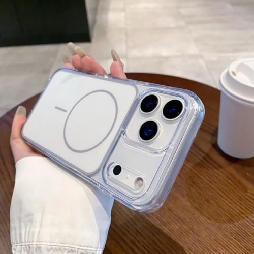 Coque iPhone 17 Pro Max transparente avec chargement sans fil magnétique