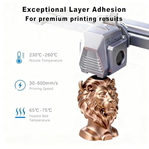 Image of Light Brown Silk PLA Filament 1.75mm + /-0.03mm 3D Printer 1kg | Glossy Satin Finish With No Post-Processing, Ideal for Artistic Models, Decorations, and High-Visibility 3D Printing Projects